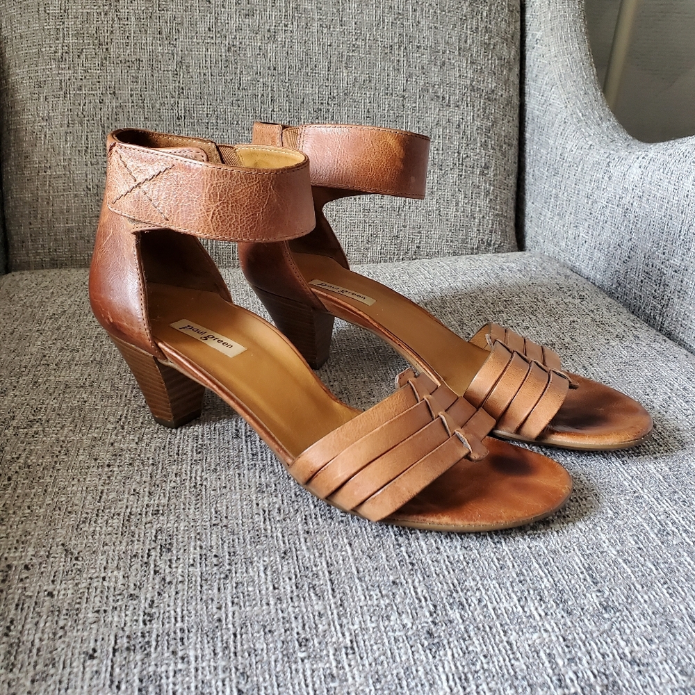 ✅ Paul Green Coco Sandal, Cognac (5.5 UK, 8.0 US)
